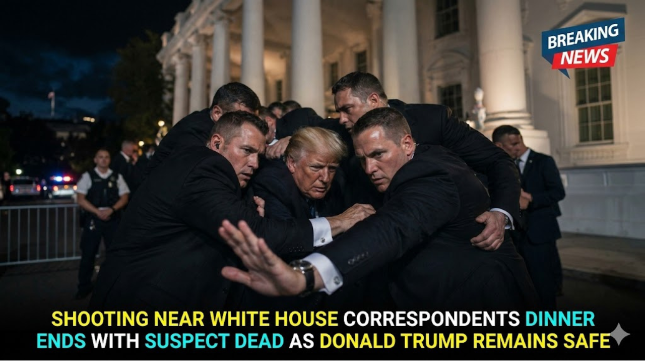 Gunshots Ring Out at White House Dinner Trump Rushed Offstage!