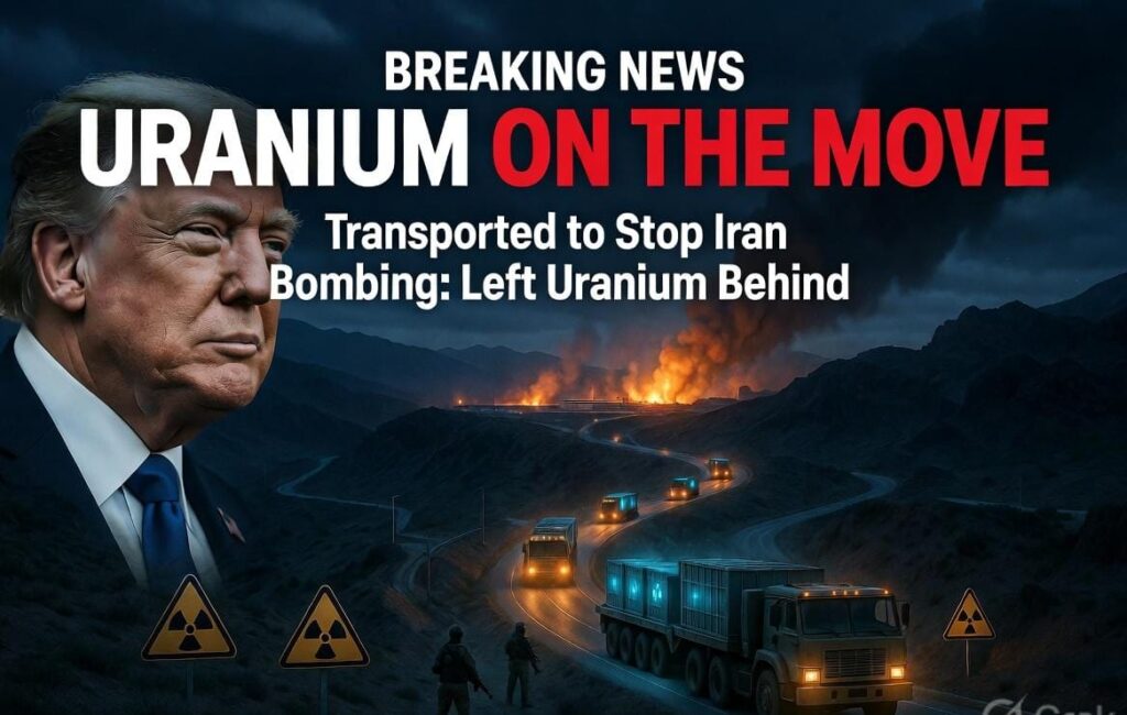 Trump wanted to stop Iran bomb,left uranium behind
