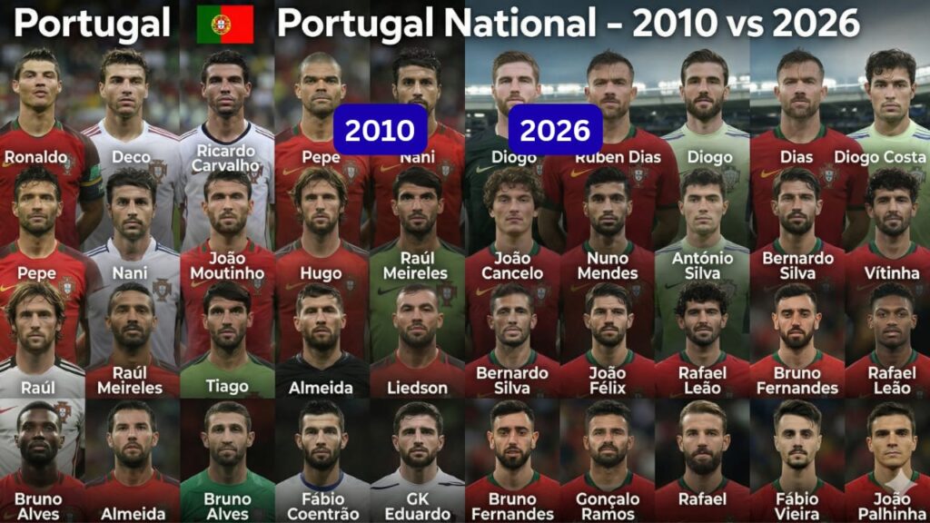 Portugal Team 2010 vs Team 2026: Who Wins?