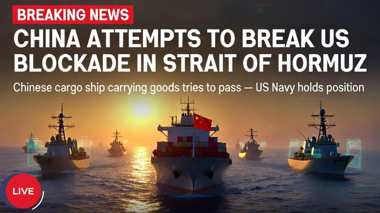 China Ship Breaks US Blockade in Hormuz Strait